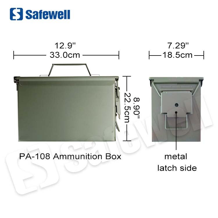 50 Caliber Ammo Can Metal Ammo Box Metal Can FAT 50 CAL PA108 Ammo Can Waterproof Metal Box