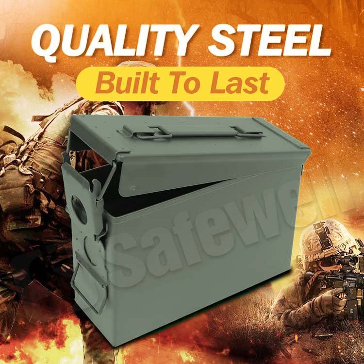 50 Caliber Ammo Can Metal Ammo Box Metal Can FAT 50 CAL PA108 Ammo Can Waterproof Metal Box
