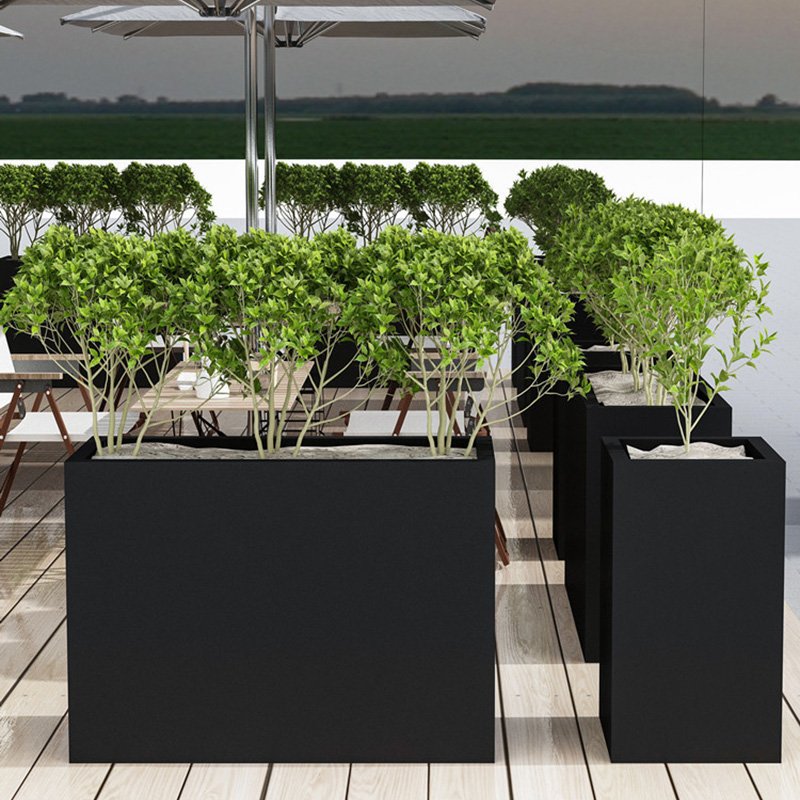 Art Flower Box Planters Box Stainless Steel and Iron Partition for Display Large Metal Fence Outdoor Galvanized Aluminum Alloy