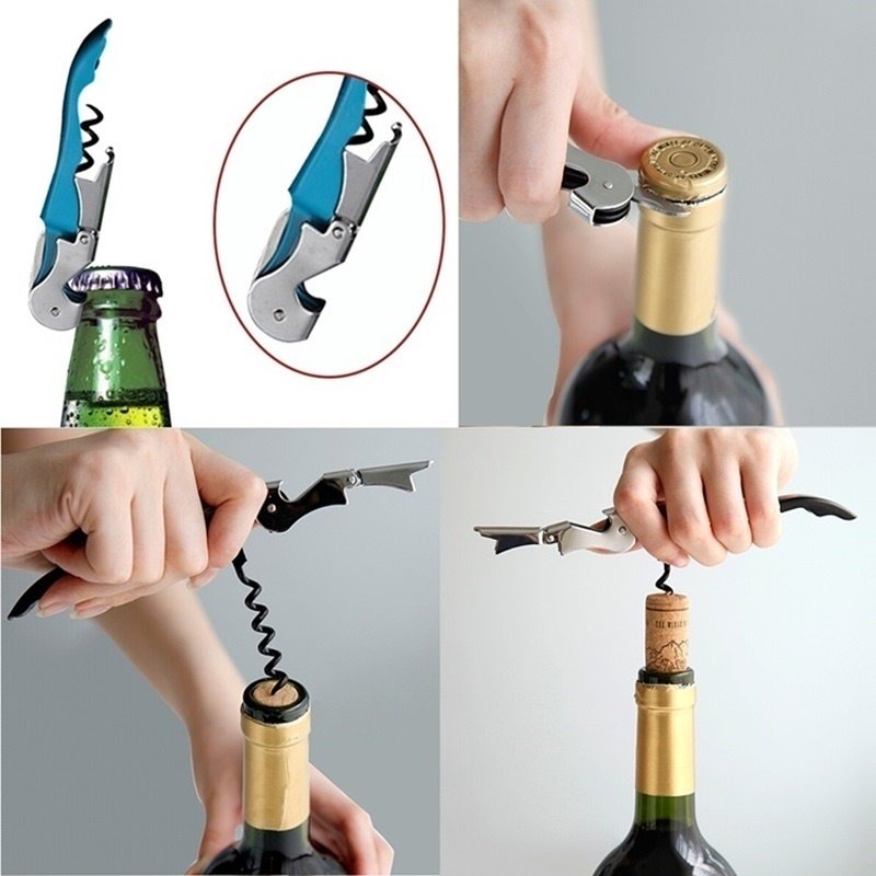 HXYSWBO104 Top Seller 2024 Good Popular 55g Black Screw Wine Opener Wine Bottle Opener Wine Corkscrew For Christmas Gift