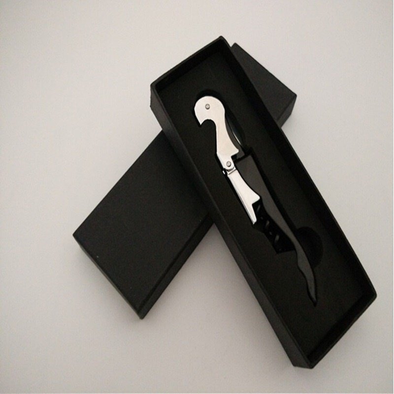 HXYSWBO104 Top Seller 2024 Good Popular 55g Black Screw Wine Opener Wine Bottle Opener Wine Corkscrew For Christmas Gift