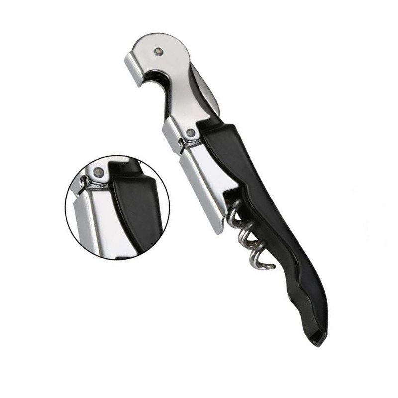HXYSWBO104 Top Seller 2024 Good Popular 55g Black Screw Wine Opener Wine Bottle Opener Wine Corkscrew For Christmas Gift