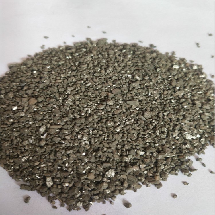 Pyrite 5~8mm Ferrous Disulfide ore Particle IRON SULFIDE FeS2 for Counterweight Grinding Wheel
