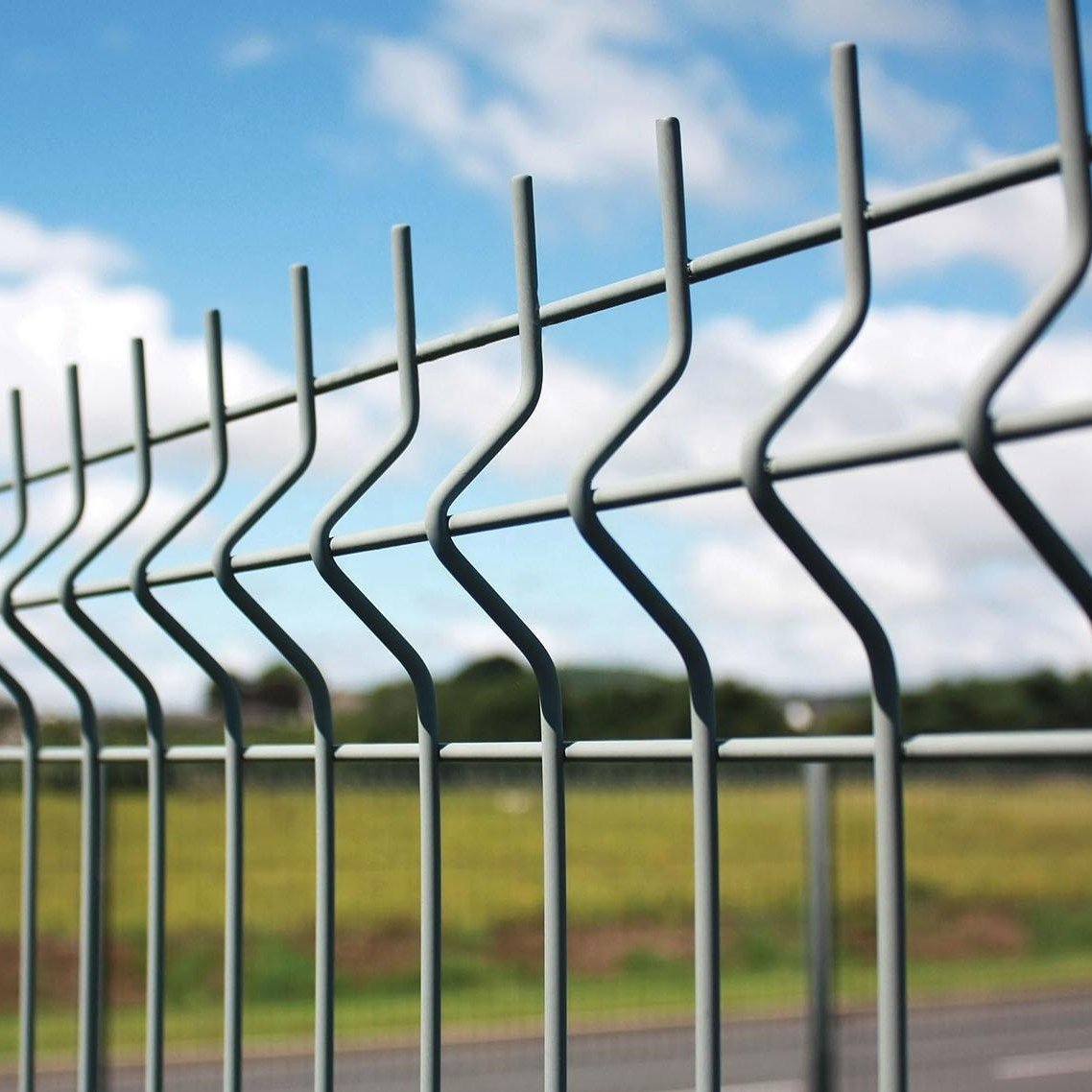 Factory Direct 3D Folding Welded Wire Mesh Curved Fence For Workshop