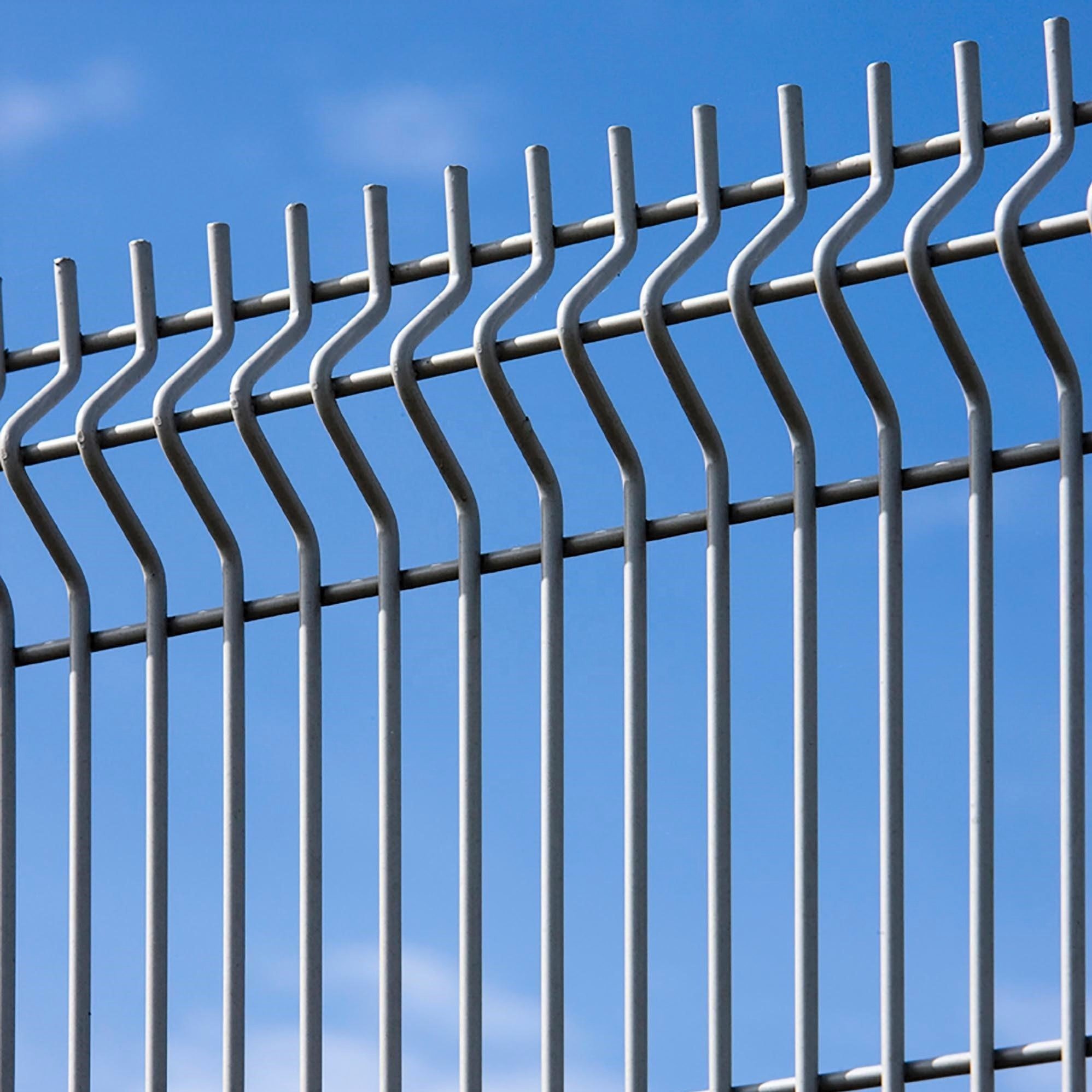 Factory Direct 3D Folding Welded Wire Mesh Curved Fence For Workshop