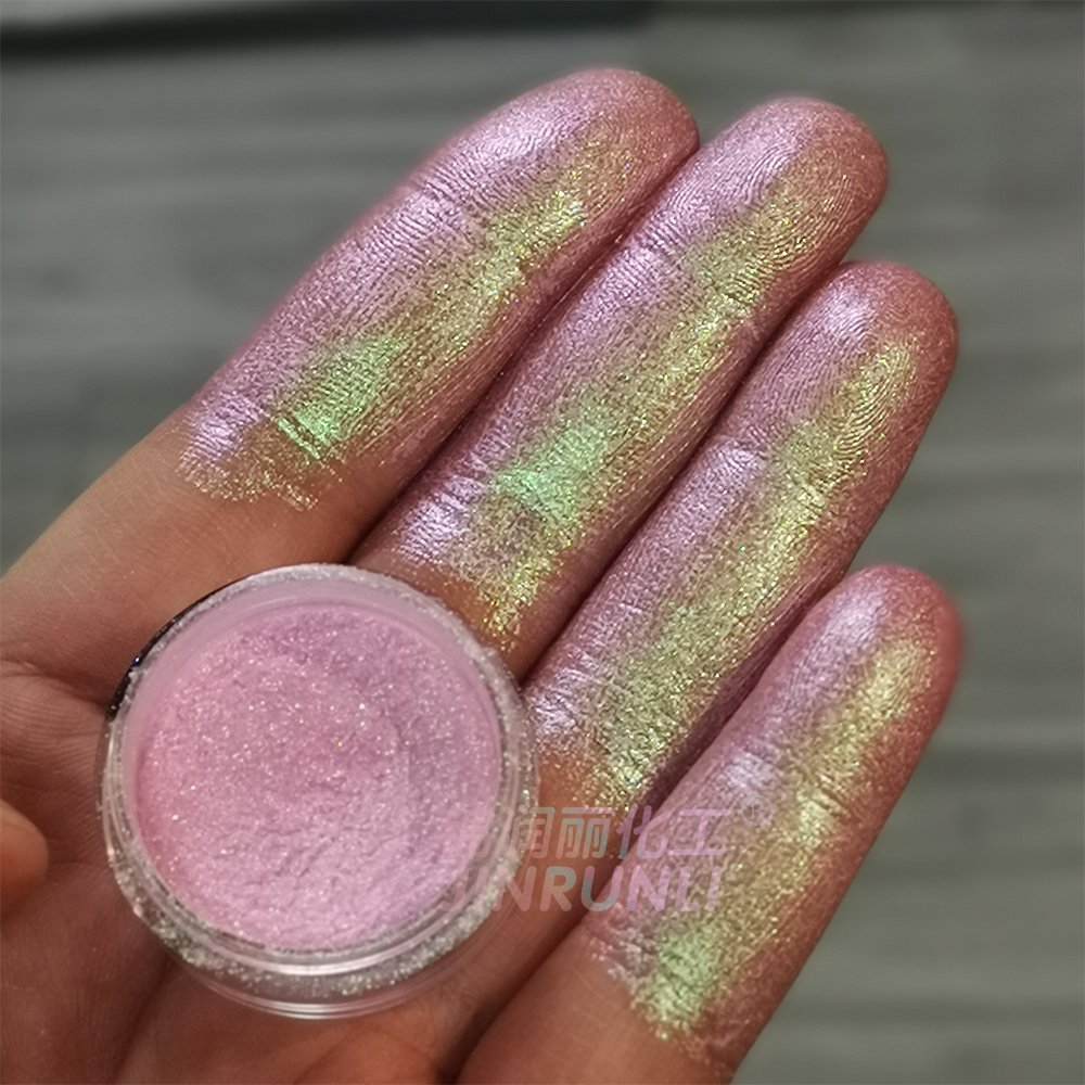 JINRUNLI hyper shift pearl eye shimmer duochrome glitter pigment chameleon pearlescent loose eyeshadow pigment
