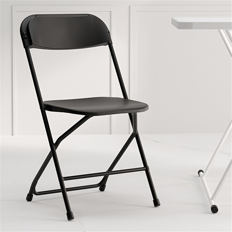Free sample Hot Sale Company Activity Press Conference Outdoor Chairs Iron Frame Plastic Folding Chairs