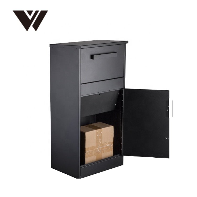 Heavy Build-in Courier Parcel Drop Box Secure Packages Mailbox Residential Iron Letterbox For Garden