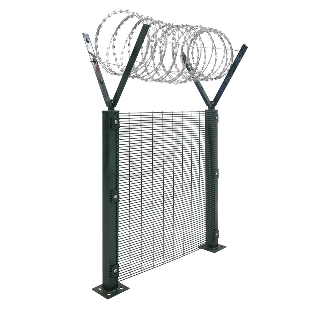 high security anti-climb mesh 358 clearvu fence