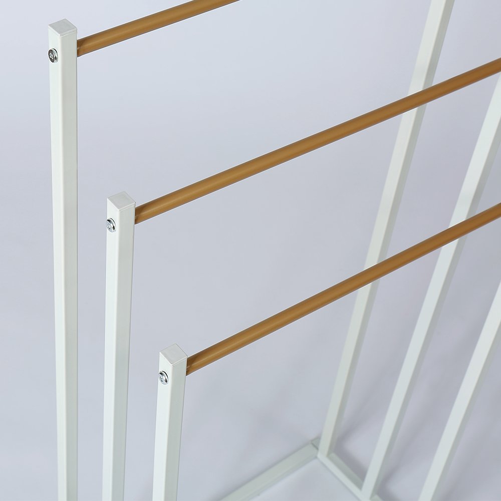 Wholesale OEM Bathroom 3 Tier Stand Metal Towel Rack With Powder Coating