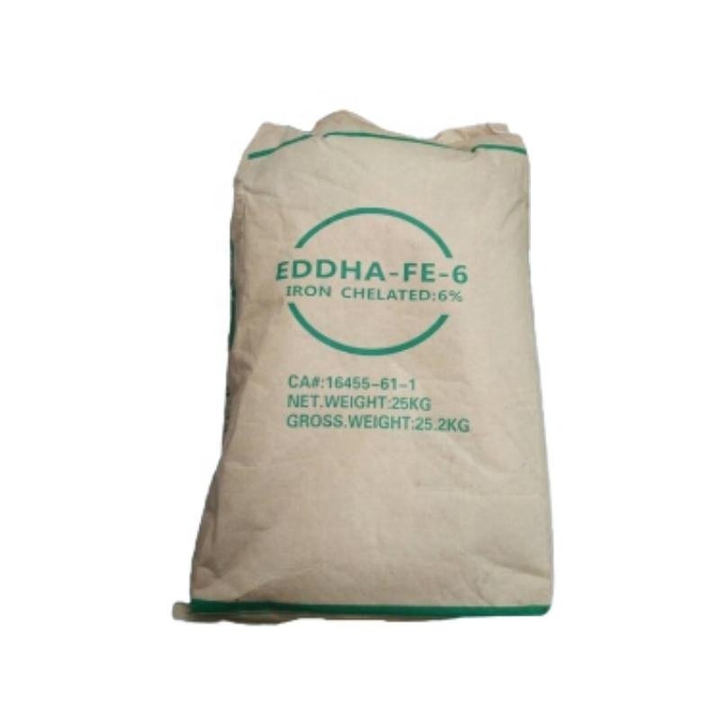 EDDHA-Fe 6% Chelate Iron Fertilizer Orto-orto 4.8% Water soluble Powder Fertilizer