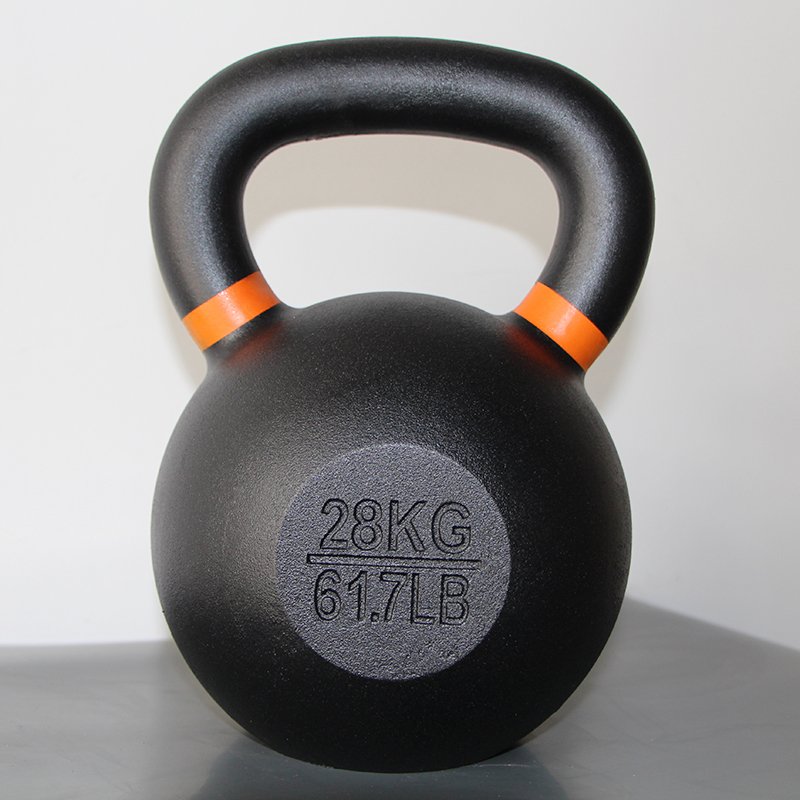 Customizable Black Cast Iron Kettlebells Fitness Training Strength Competition 4kg 16kg 48kg Gym Yoga Practice Durable Steel