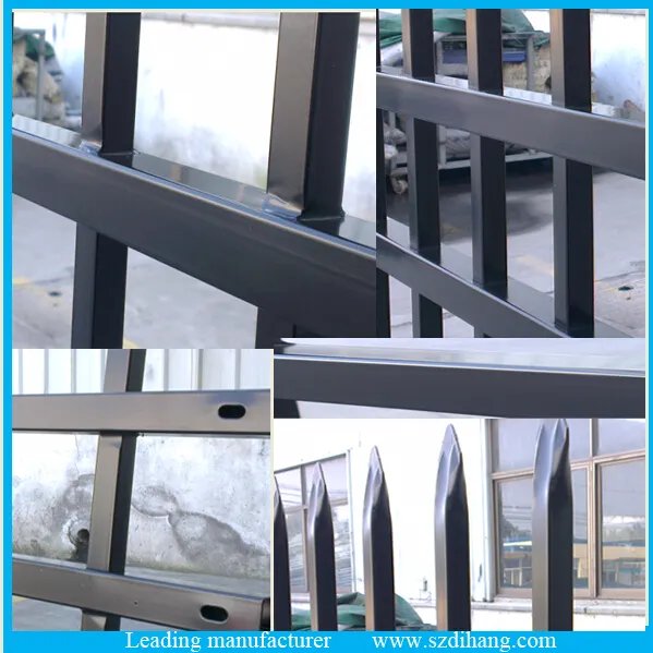 Garden Fencing Stainless Steel Material Galvanized Powder Coated Steel Fences Insulation Scratch Resistant Fence