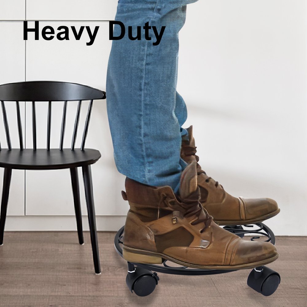 Vertak dia.30cm modern iron plant holder stand 40mm metal rolling large plant pot caddy plant dolly