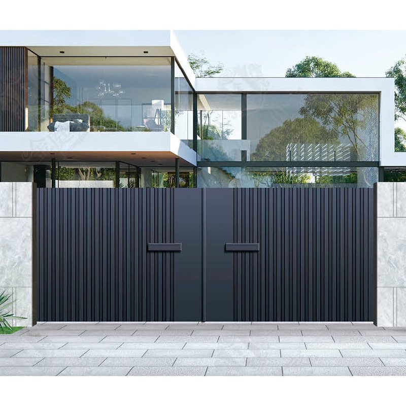 Jinting Latest Sliding Iron Main Gate New Design Wrought Iron Side Gates Grill Gate Design
