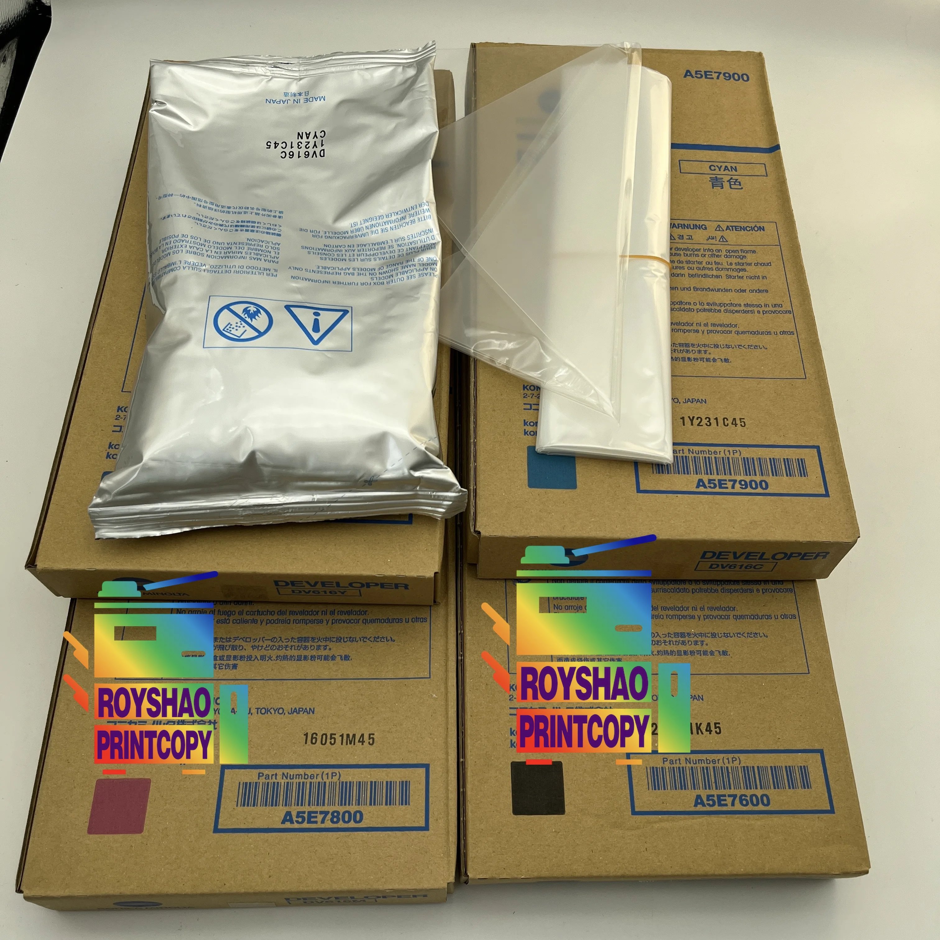 DV616 Developer Iron Powder for Konica Minolta Bizhub C1085 C1100 C6085 C6110 C8000 DV-616 1100G CMYK Original New