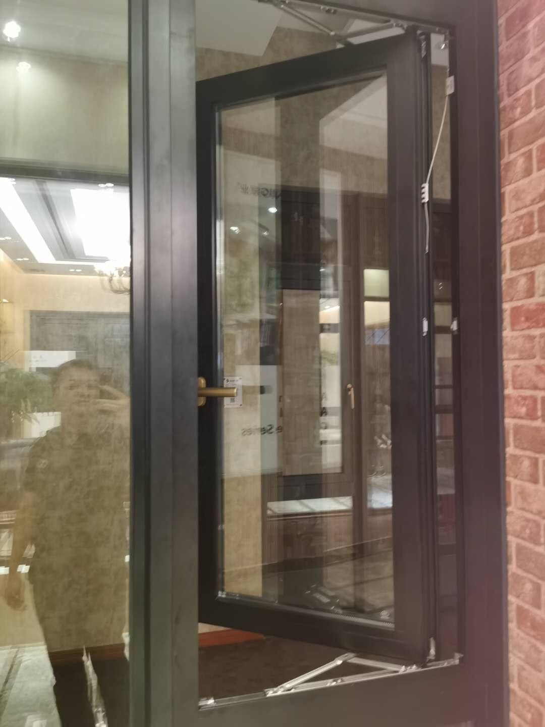 Thermal break aluminum double tempered impact glass Heat insulated casement window