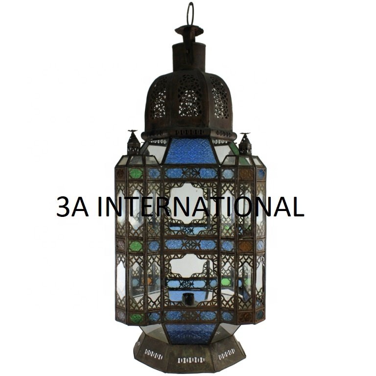 Moroccan Design Copper Candle Lantern For Home and Balcony Decoration Moroccan Hanging Light Candle Lamps