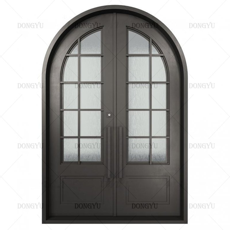 Australia victorian push fingerprint door entry security safe wrought iron door for hotel building