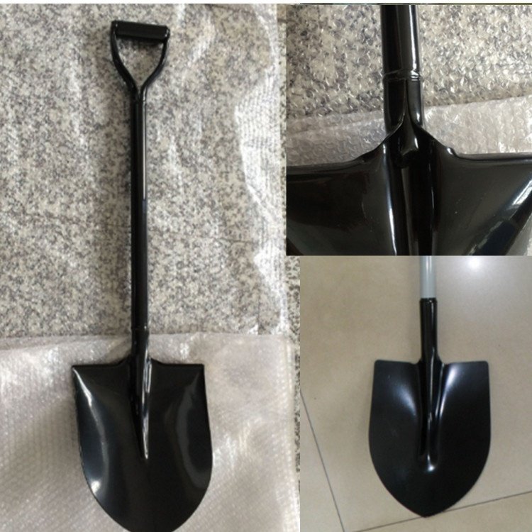 Different Types Of Shovels D/Y Iron Handle Round Point Shovel Spade Square Shovel With Iron Handle 50Mn Steel Spade