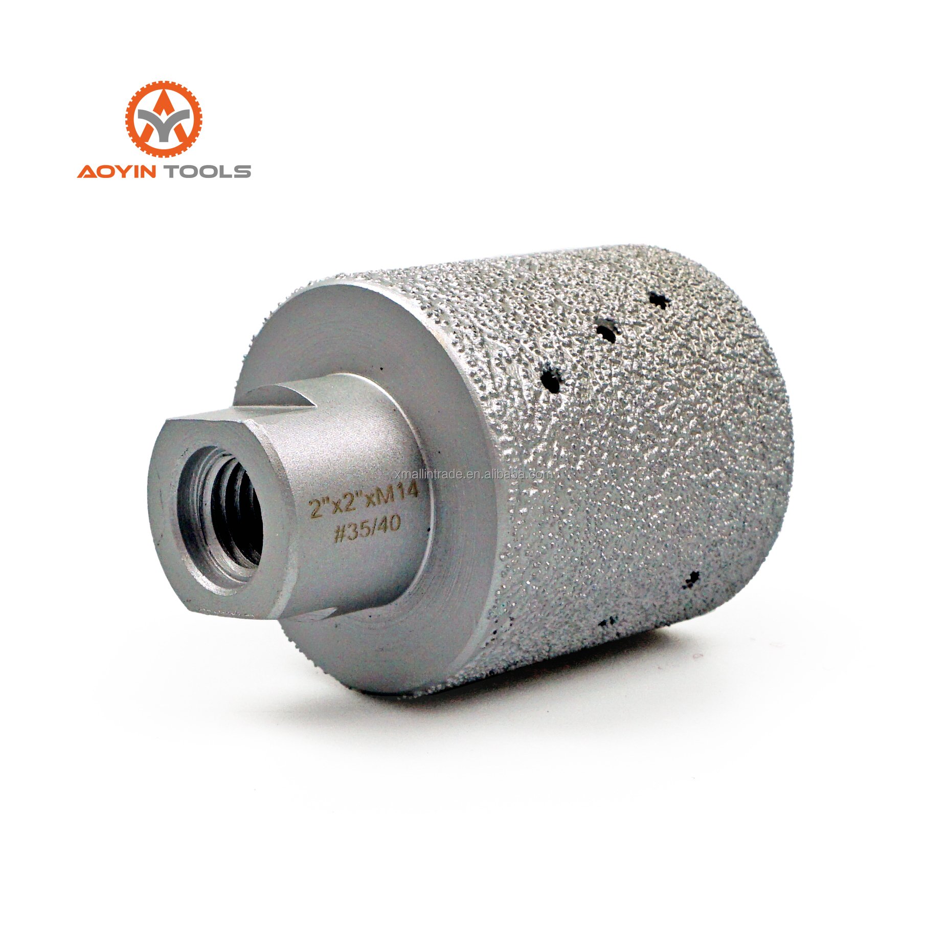 OEM Wholesale D75*40T mm Resin Filled Diamond Abrasive Zero Tolerance Grinding Drum Wheel for Granite, Marble, and Stone Edge