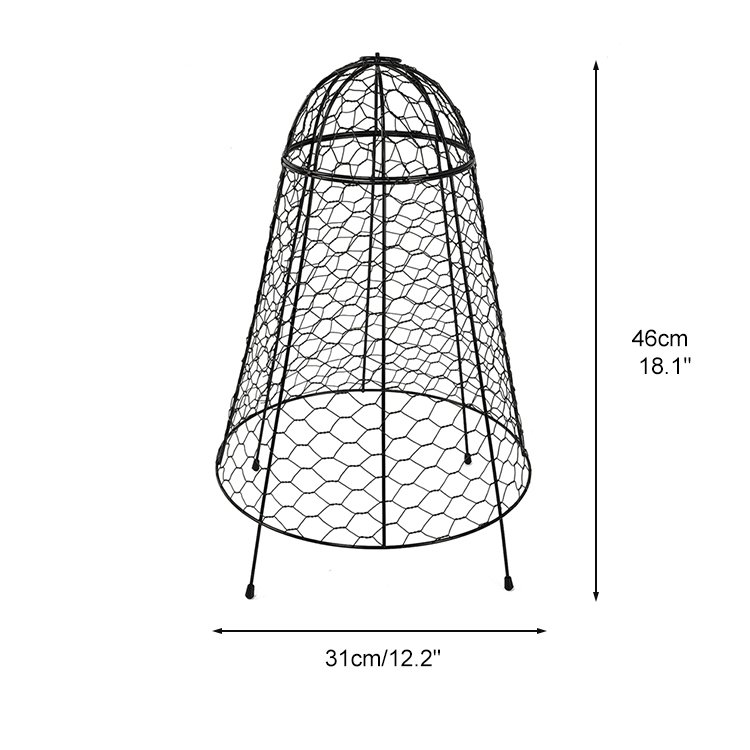 Metal Cage Garden Protection Sturdy Chicken Wire Cloche Plant Protector Cover For Plants and Seedlings