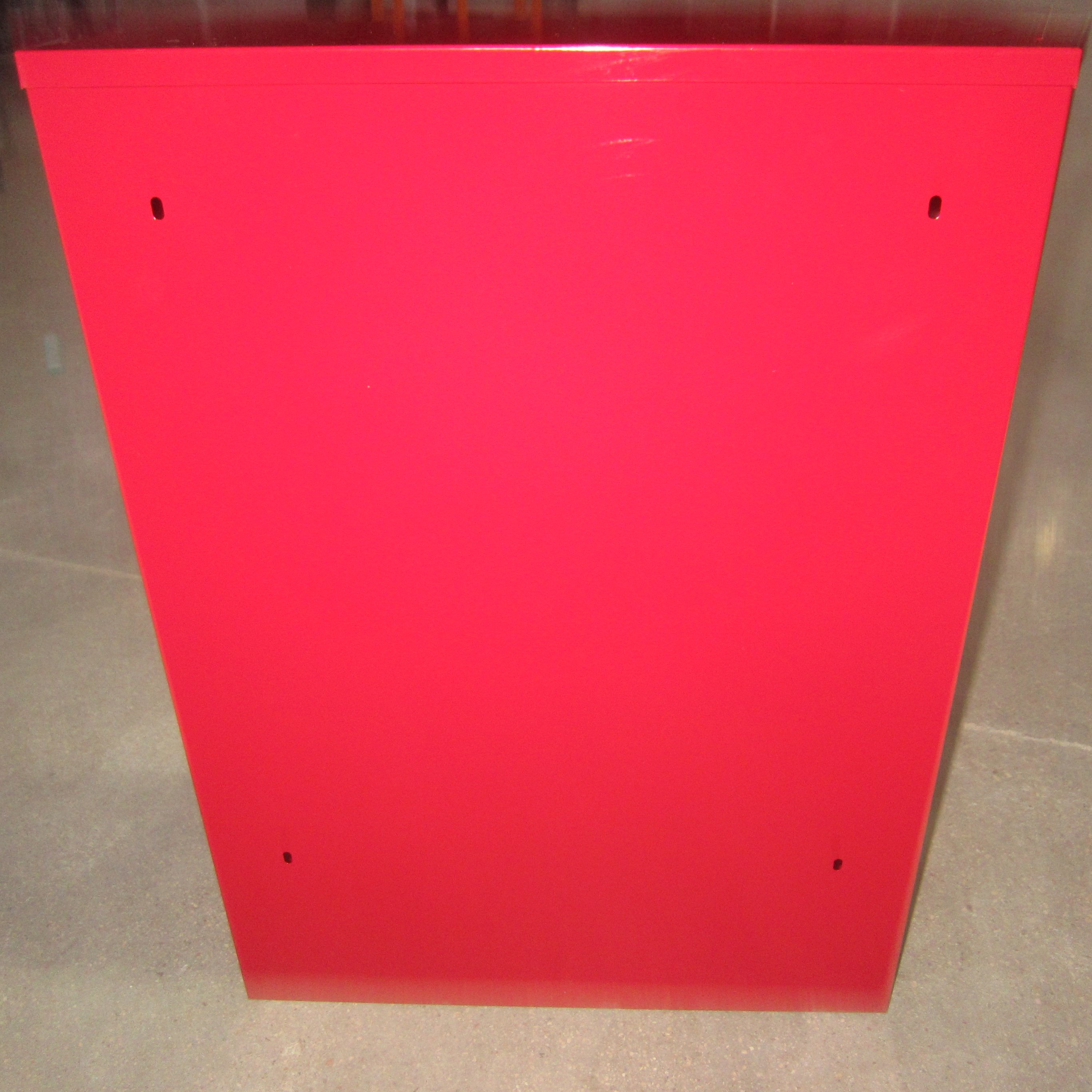 best quality wall mounted red metal iron fire extinguisher packing cabinet box for double dry powder fire extinguisher