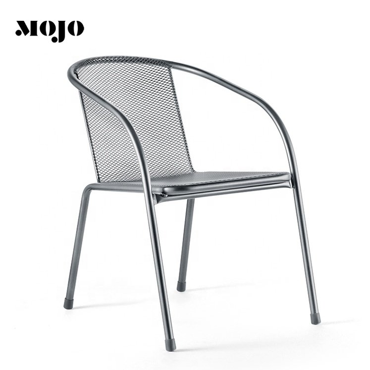 iron garden furniture Waterproof Leisure Picnic Modern Simple garden steel bristol table and chair set outdoor metal gar