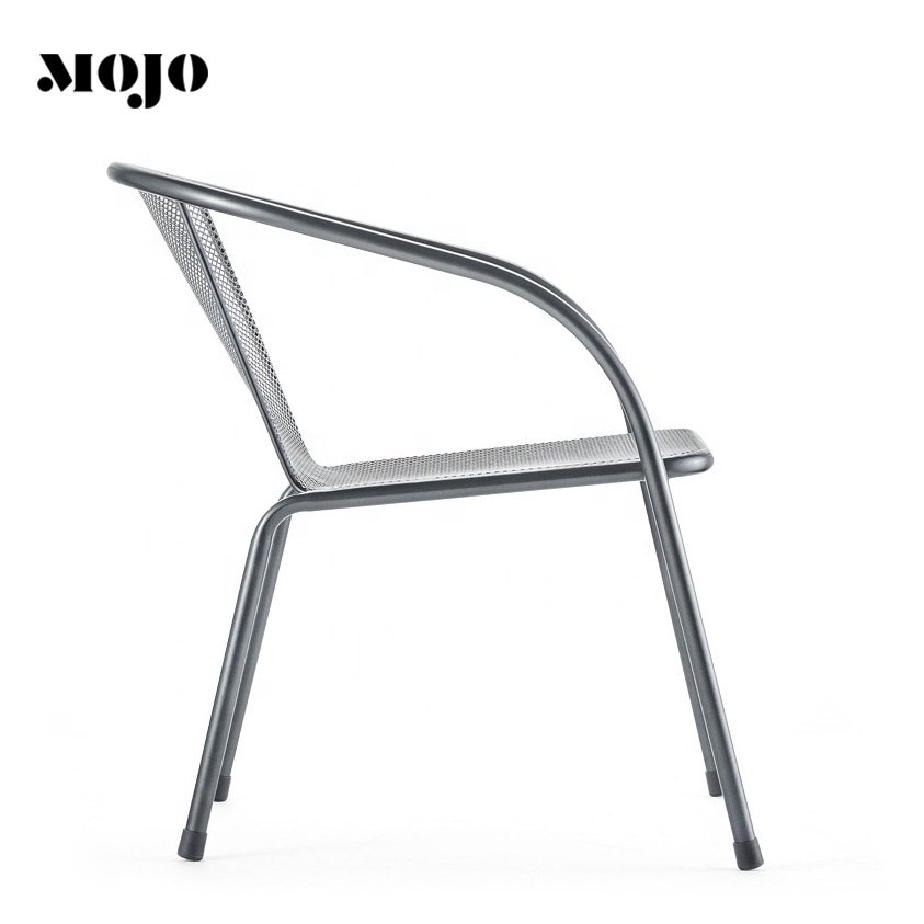 iron garden furniture Waterproof Leisure Picnic Modern Simple garden steel bristol table and chair set outdoor metal gar