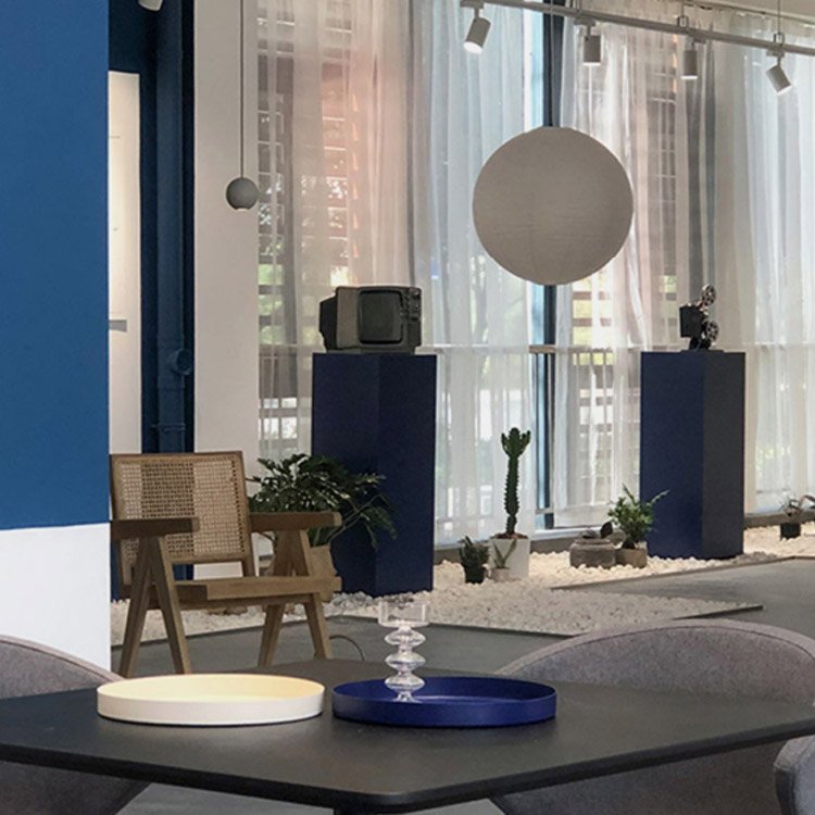 Moroccan Modern Stainless Cement Round Ball Pendant Light