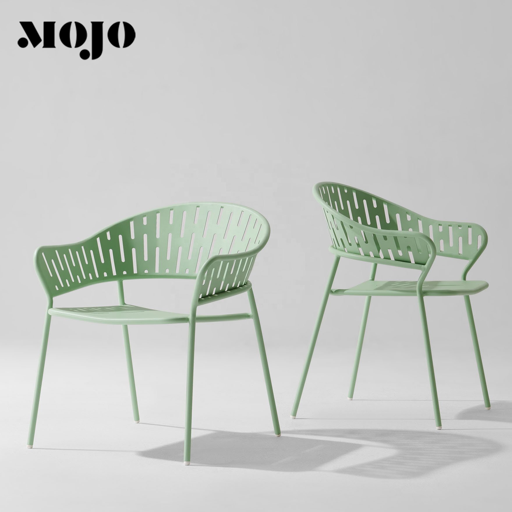 Restaurant tables and Chairs Cafe Coffee Shop Furniture Luxury Steel chair Modern Cafe outdoor dining chair
