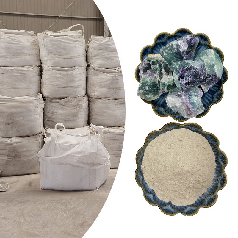 Fluorite powder manufacturers supply fluorite raw stone enamel glaze hot iron and steel smelting