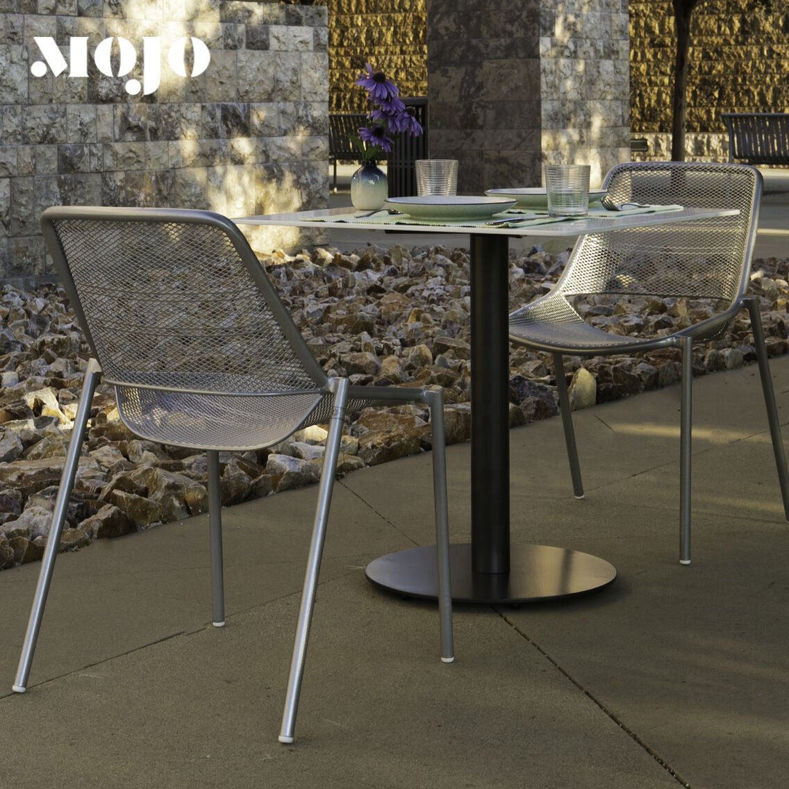 outdoor All Weather lounge modern metal chair for Bistro Cafe Patio garden iron chair