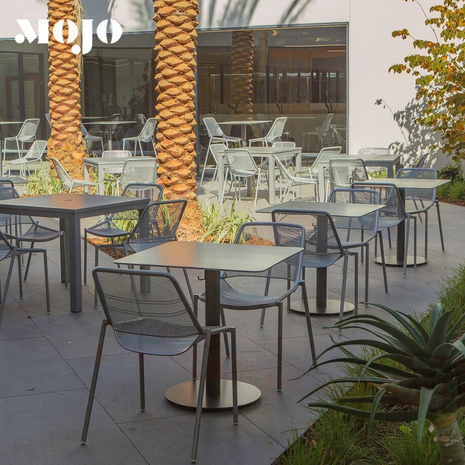 outdoor All Weather lounge modern metal chair for Bistro Cafe Patio garden iron chair