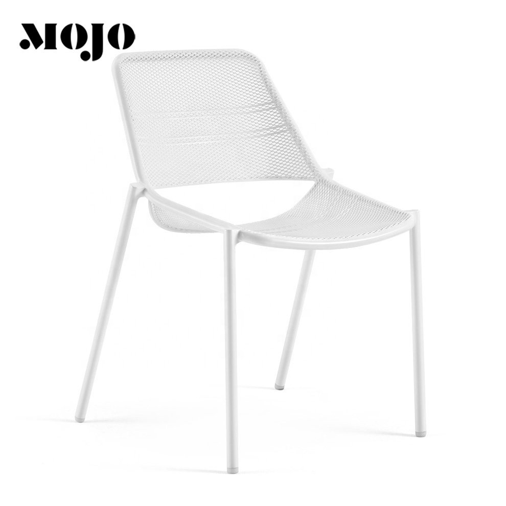 outdoor All Weather lounge modern metal chair for Bistro Cafe Patio garden iron chair