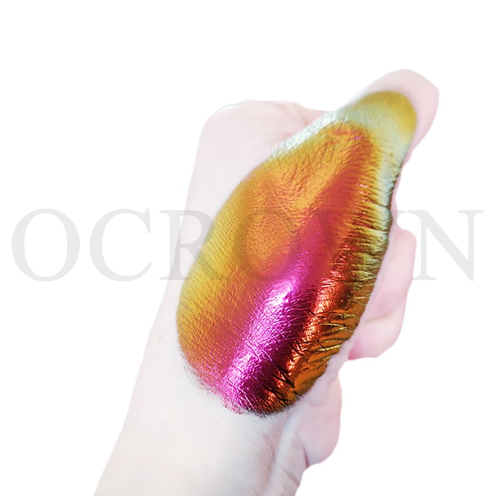 Cosmetics eyeshadow rainbow candy Aurora colorshift pigment powder for watercolor paints