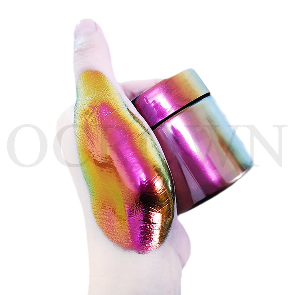 Cosmetics eyeshadow rainbow candy Aurora colorshift pigment powder for watercolor paints