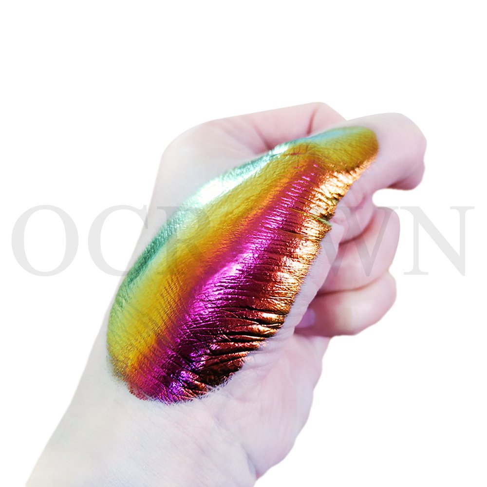 Cosmetics eyeshadow rainbow candy Aurora colorshift pigment powder for watercolor paints