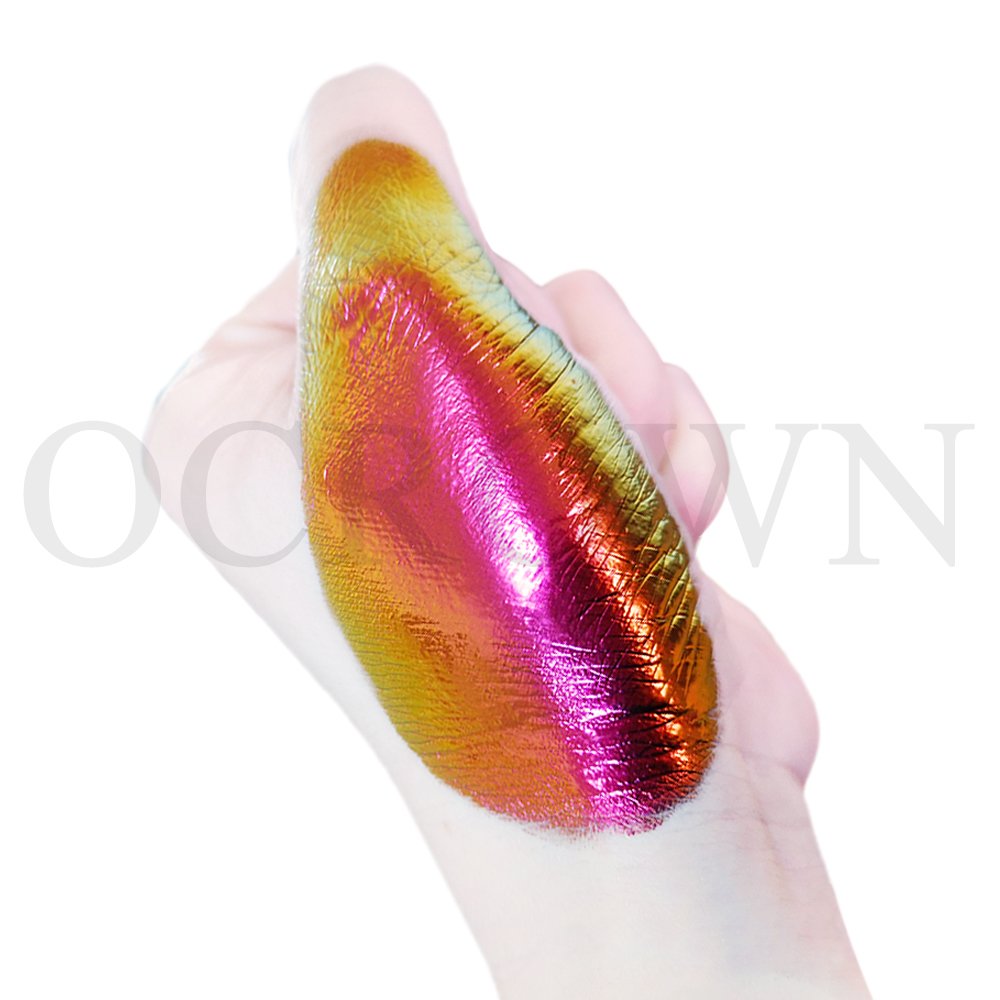 Cosmetics eyeshadow rainbow candy Aurora colorshift pigment powder for watercolor paints