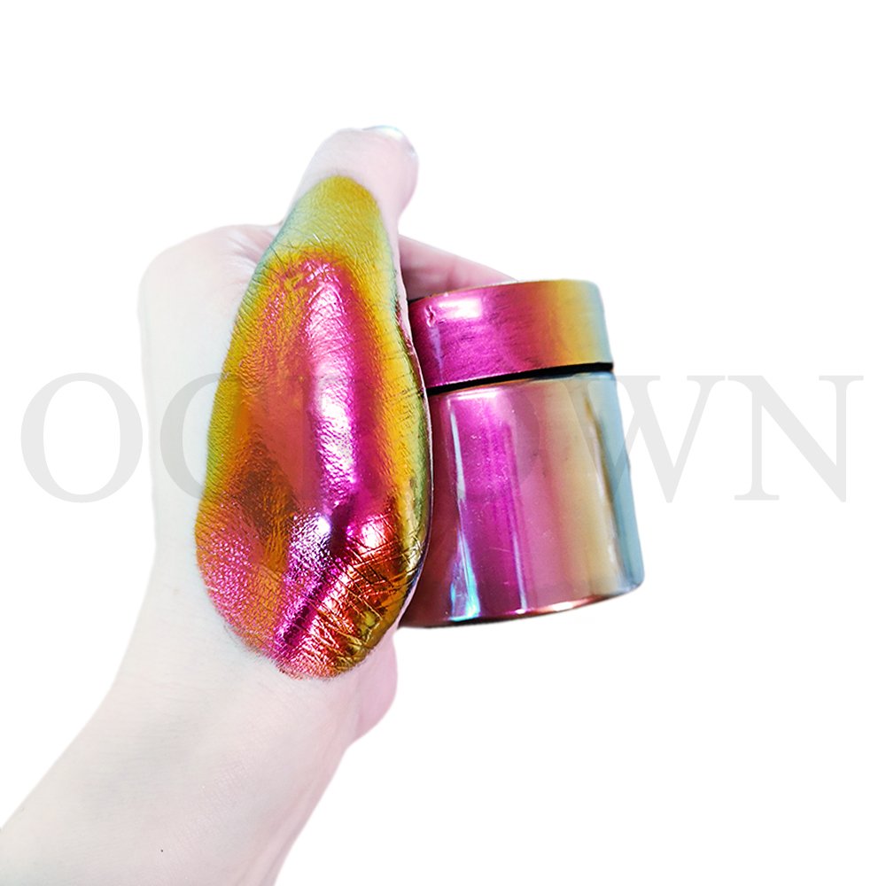 Cosmetics eyeshadow rainbow candy Aurora colorshift pigment powder for watercolor paints