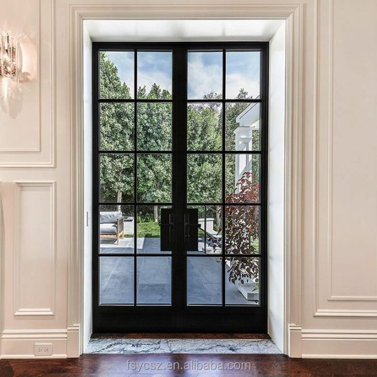 entry modern security steel front entrance door