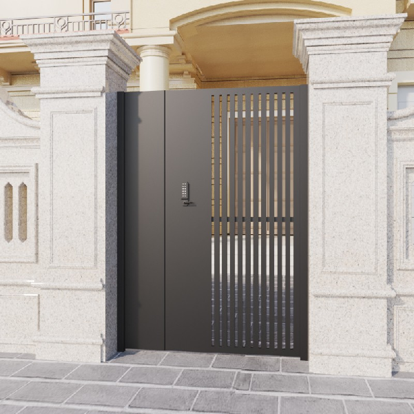Aluminium double swing drive retractable driveway gate cheap folding sliding driveway gate designs 20ft dual driveway farm gate