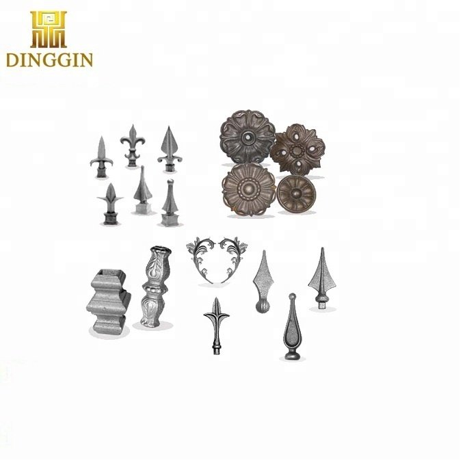 Wrought iron cast steel Baluster gate ornaments Garden
