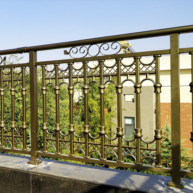 New Design Customized Size Panel Picket Ornamental Fence Aluminum Metal Modern Flooring Aluminium Alloy Villa Cheap Fence