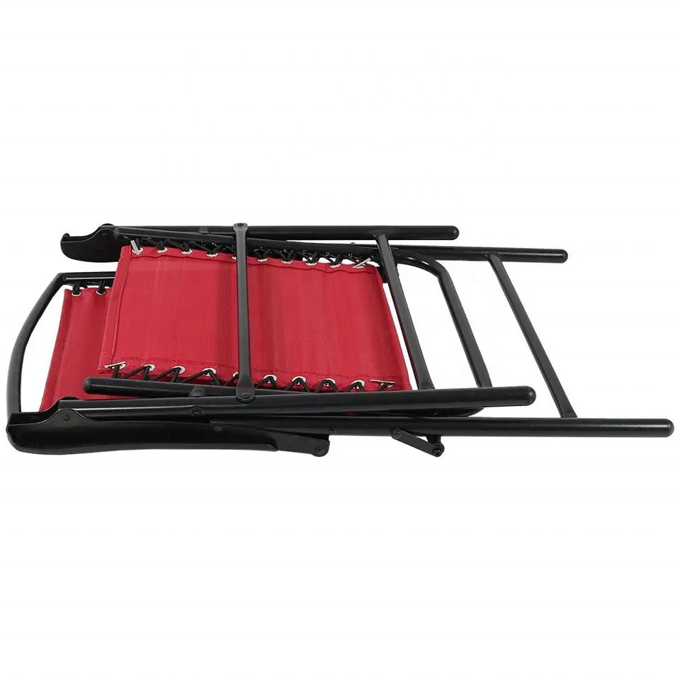 Outdoor Patio Folding Suspension Lounge Chair Mesh Lawn Chairs