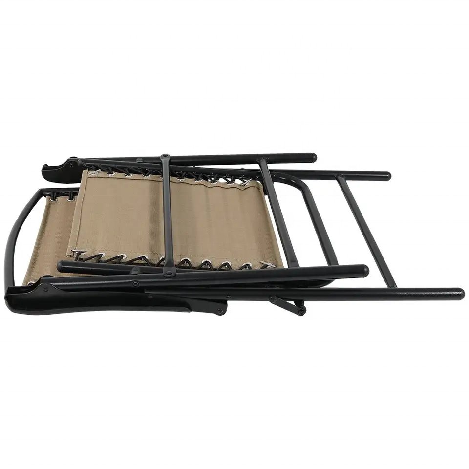 Outdoor Patio Folding Suspension Lounge Chair Mesh Lawn Chairs