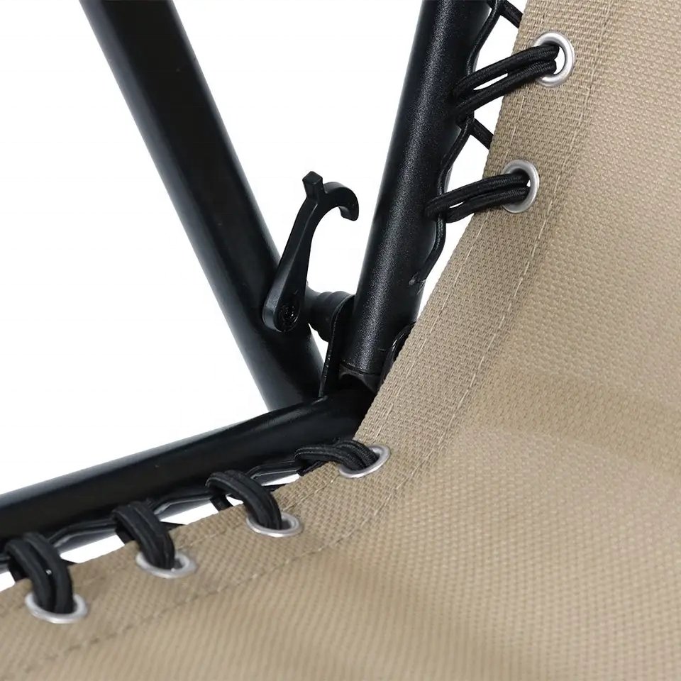 Outdoor Patio Folding Suspension Lounge Chair Mesh Lawn Chairs