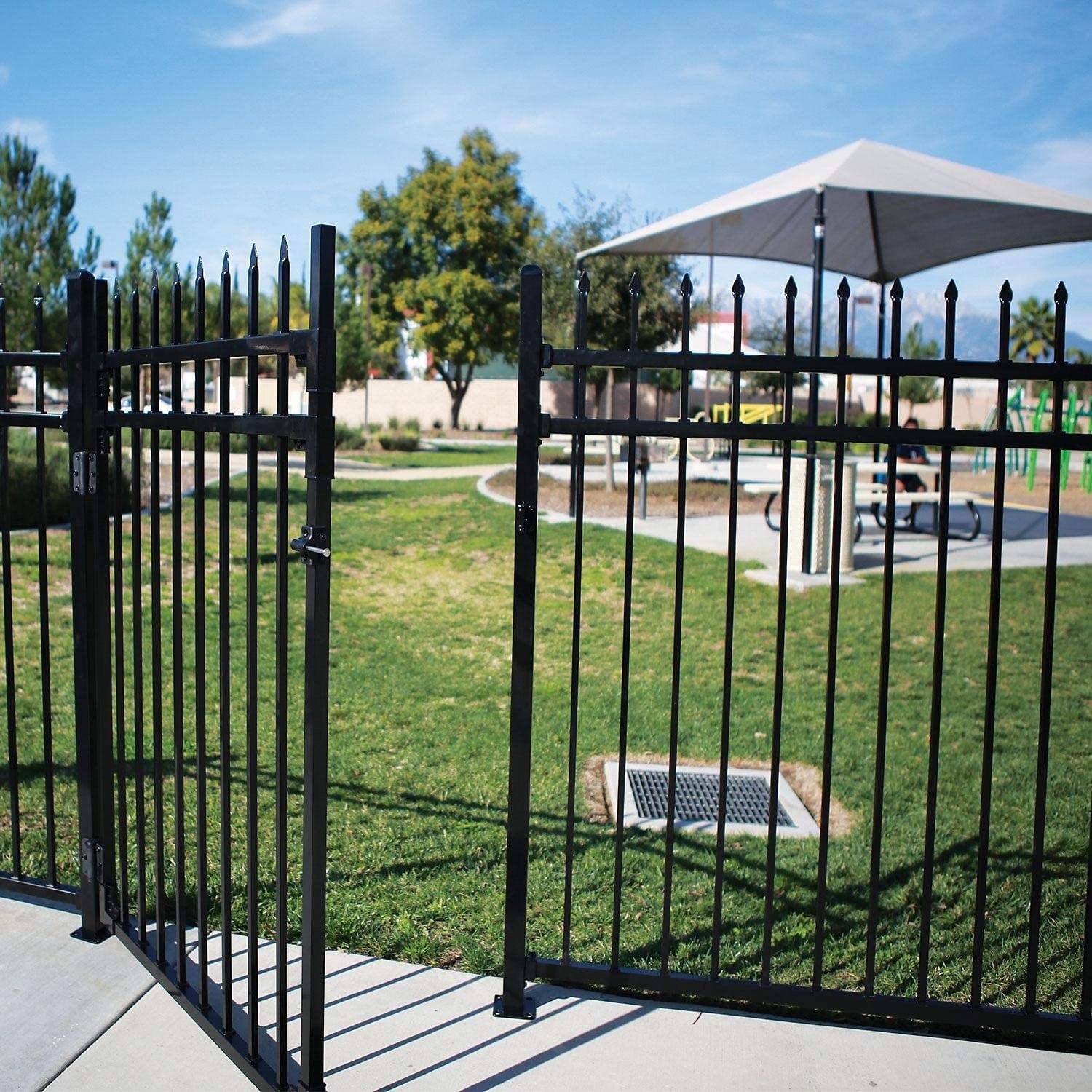 High Quality steel swing gate wrought iron swing gate aluminum swing gate