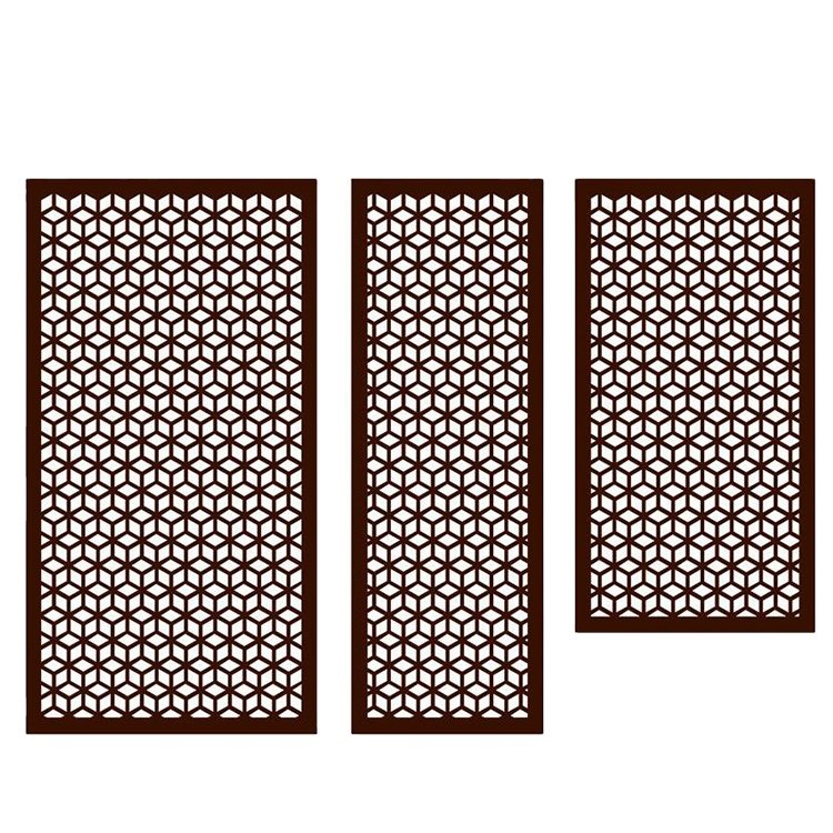 Custom high temperature decorative gold plate iron aluminum cnc laser cutting fence panel sheet metal fabrication service