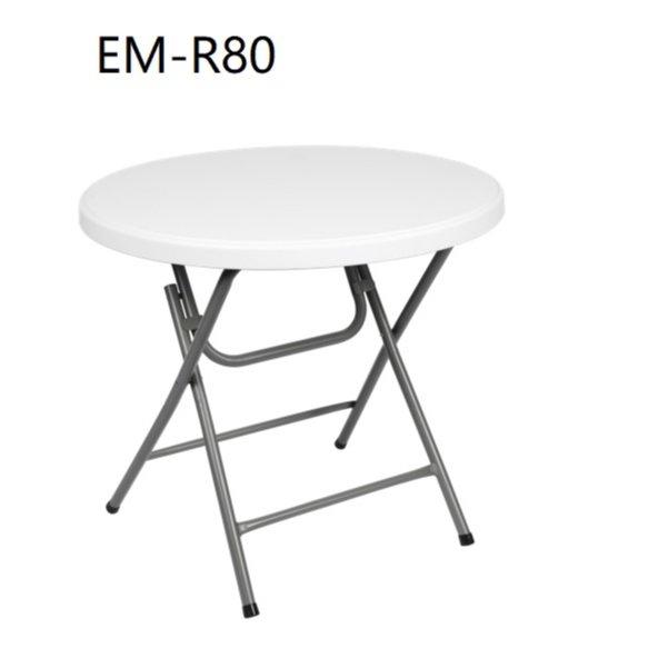 Outdoor Furniture Folding Table Picnic plastic round tables-R80
